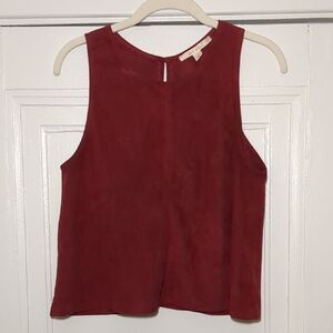 miami Sleeveless Wine Red Tank Top